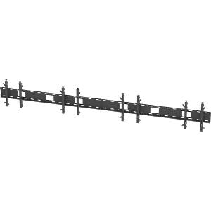 Inline multi-screen wall mount for 4 × 50″ Monitors