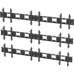ScreenRail 3×3 video wall mounting system for 46″ monitors