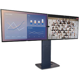 Rhobus Heavy Duty Dual Monitor Plinth Stand