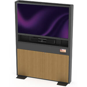 Summit Free-standing Single Screen Video Conference Wall