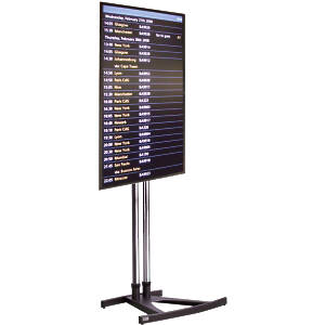 VS1000 Scimitar Plinth Base Portrait Stand for TVs/Monitors 