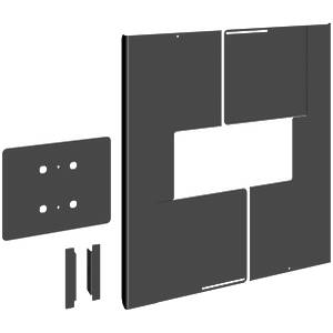 Back Cover for 84–86″ monitors in portrait orientation