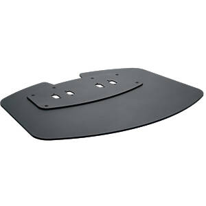 Connect-it Dual Column Extra-Large Floor Plate finished in Black