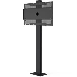 Outdoor bolt-down floor stand for LG 55XE4F finished in Black