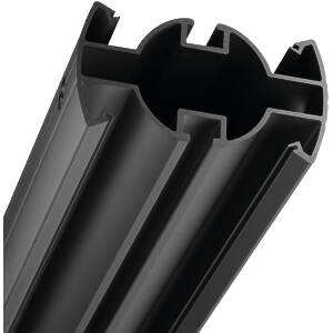 80cm Connect-it Ceiling column finished in black