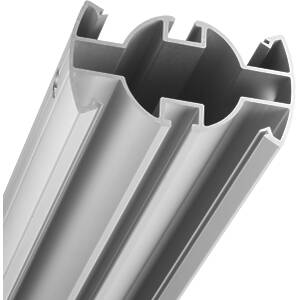 80cm Connect-it Ceiling column finished in silver