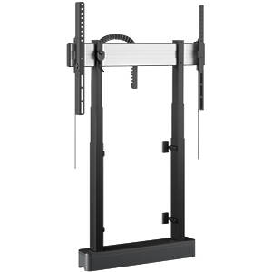 Motorised Height Adjustable Monitor/TV Floor-to-Wall Stand