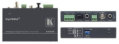 Convert between audio formats, from analogue to digital and digital to analogueComponents