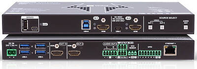 Presentation Switchers allow you to use multiple analogue and digital inputs and output a scaled signal to your display. They feature switching effects or seamless switching to make for a smooth presentation.Components