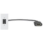 Extron One USB-C Female to HDMI Female on Pigtail Flex55 Half Size Female USB-C to Female HDMI on pigtail, finished in White